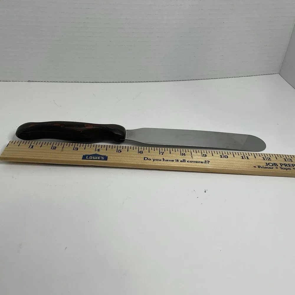Cutco Vintage No. 1028 Cake Icing Spatula Spreader Knife Classic Brown Handle